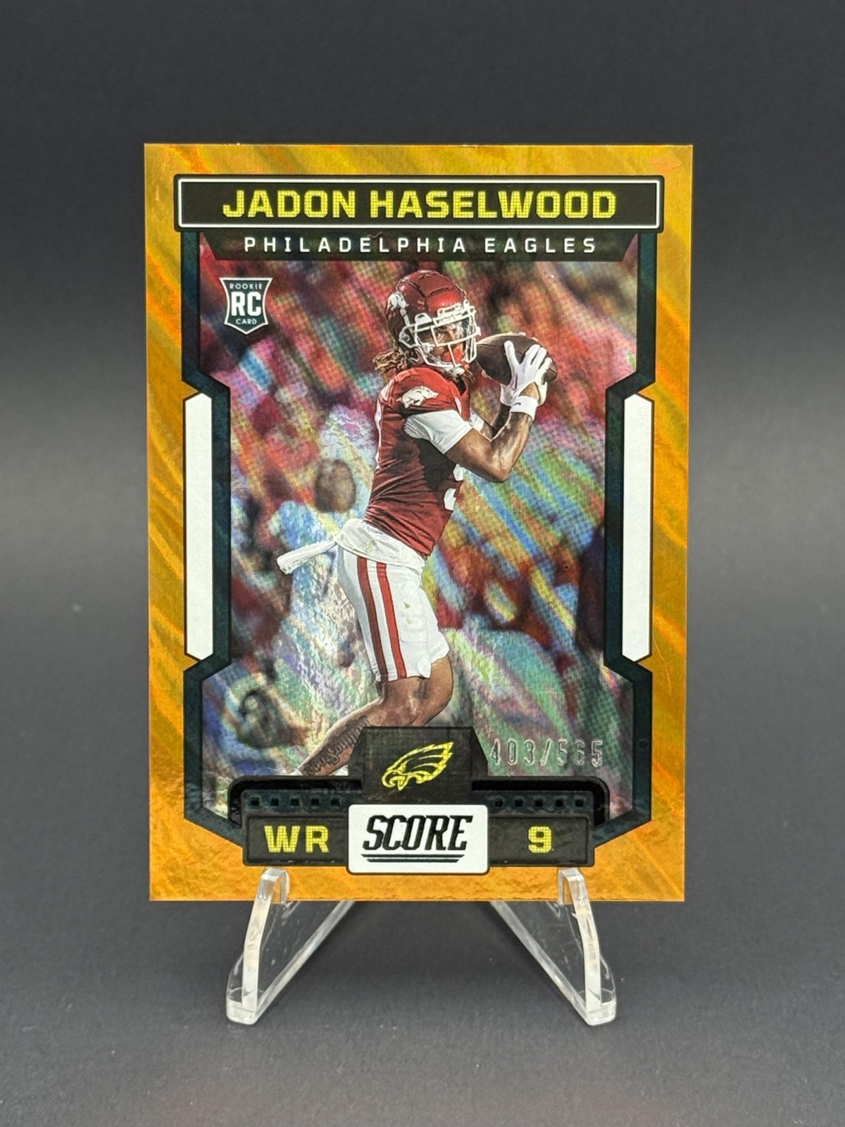 2023 Score #366 Jadon Haselwood (RC) Lava 403/565