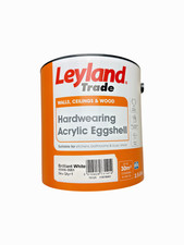 Leyland 264368 White Acrylic Eggshell - 2.5L Brand New unopened UK