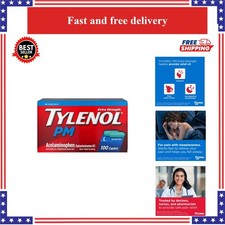 Tylenol PM Extra Strength Pain Relief Caplets - 100 Count - Fast Acting
