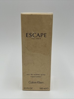 Calvin Klein Escape Cologne for Men 3.4 Oz New in Box