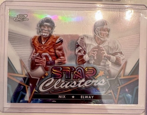 2024 Bo Nix Optic Topps Chrome Cosmic Finest Panini NFL Rookie Card Lot Broncos - Picture 4 of 13