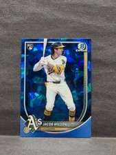 JACOB WILSON - 2025 Bowman Chrome Sapphire Edition #1 (RC) Athletics