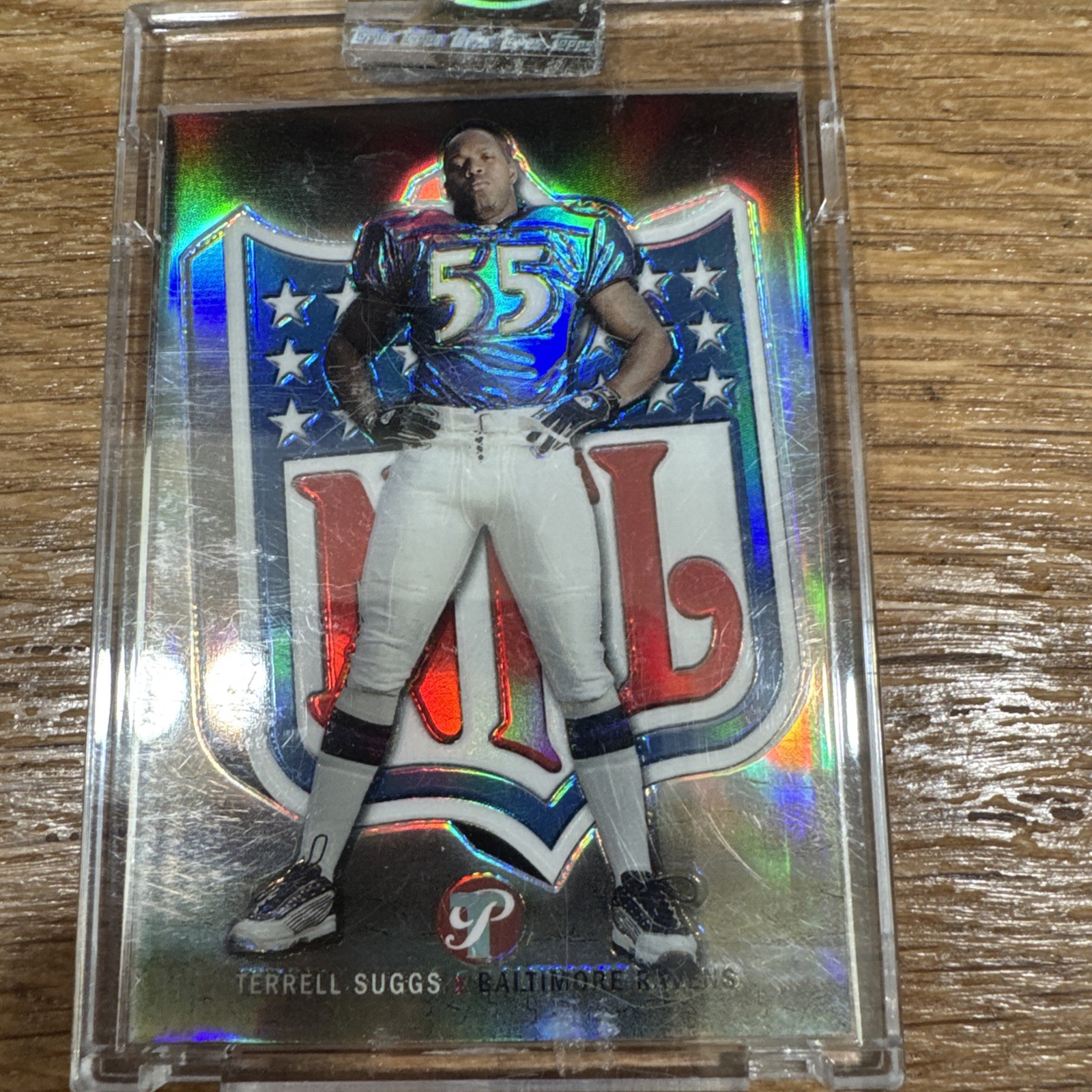 2003 Topps Pristine Uncirculated Terrell Suggs 145 Refractor Rookie card /499 RC