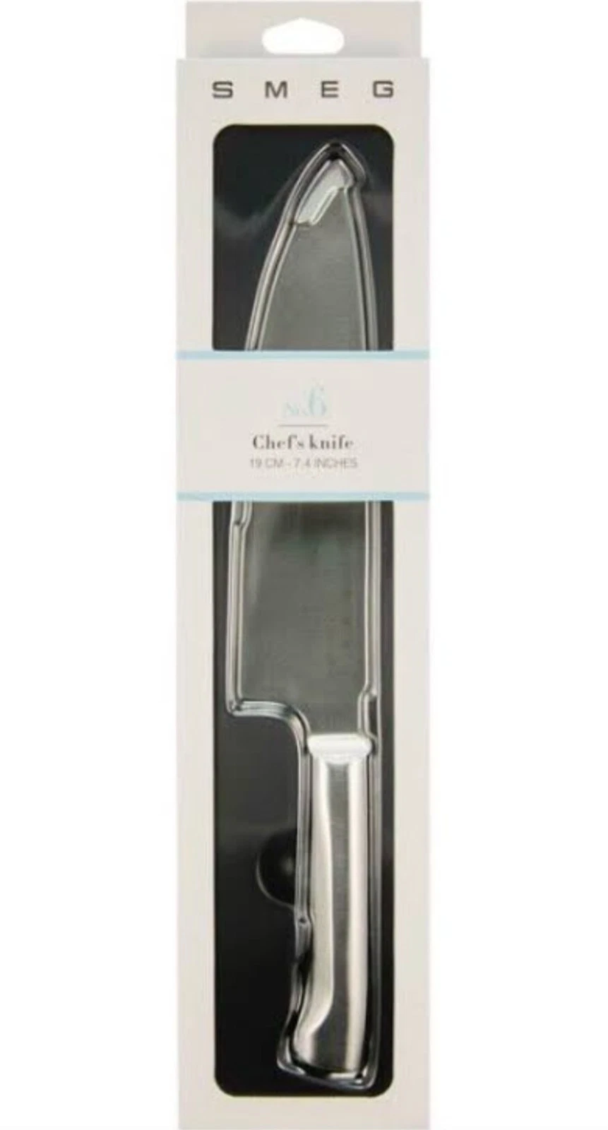 New SMEG No.6 Chef's 19cm/7.4" German Stainless Steel Knife Boxed Kitchen Cook