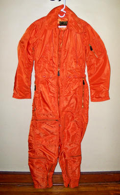 Vintage 1960 USAF Men's Flying Coverall CWU-1/P Hooded Orange