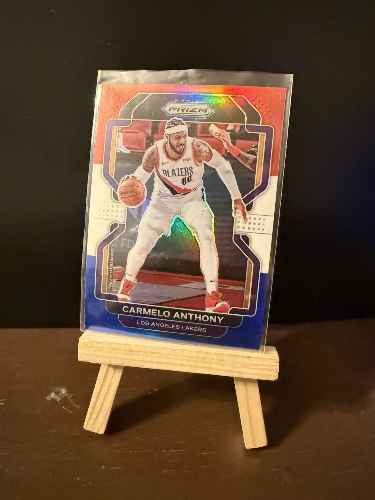2021-22 Panini Prizm - Carmelo Anthony #11 Red White & Blue Prizm