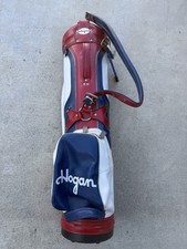 Ben Hogan Vintage Leather Golf Club Bag Red, White Blue Limited Edition PGA USA