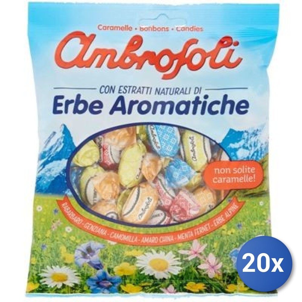 20X Multipack Ambrosoli Herbal Balsam Candies 150G