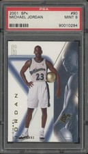 2001-02 Upper Deck SPx MICHAEL JORDAN #90 Washington Wizards PSA 9 Mint FB1