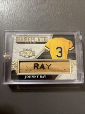 Johnny Ray 2025 Leaf Lumber Name Plate Bat Barrel Game Used #1/1 Pirates Rare!