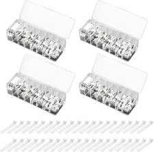 4 Pcs Cable Organizer Electronics Cable Box with 40 Pcs Wire Ties  Plastic Cord
