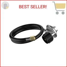 onlyfire 21-Inch Propane Hose and Regulator Kit with QCC1 Valve Assembely for Mo