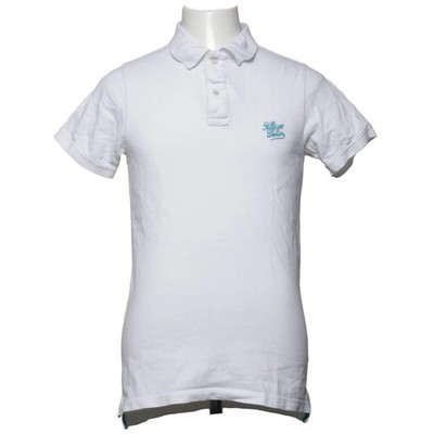 Hilfiger Denim, Poloshirt, Größe: M, Weiß, Baumwolle, Einfarbig, Herren #OxE