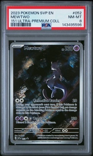 2023 POKEMON 151 ULTRA-PREMIUM COLLECTION PROMO #052 MEWTWO PSA 8