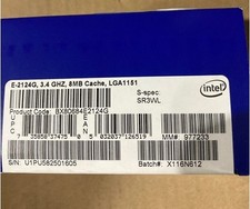 Brand new Intel Xeon E-2124G processor in a factory sealed box