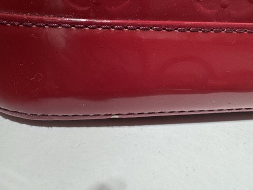 Louis Vuitton Monogram Vernis Alma GM Rot Lack Handtasche Clochette Vorhängeschloss Schlüssel - Bild 10 von 23