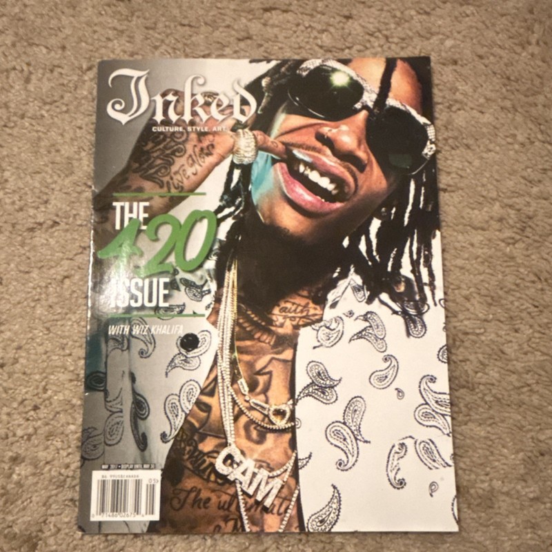 Wiz khalifa￼#44 URBAN INK MAGAZINE - WIZ KHALIFA FRONT COVER 