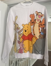 Pre Owned Disney Parks Winnie The Pooh And Friends Character Sweatshirt Sz S