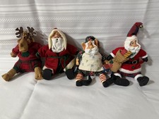 Russ Berrie  Co. Kathleen Kelly Critter Factory Santa Christmas Elf Reindeer 4