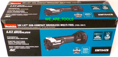 NEW IN BOX Makita XMT04ZB 18V LXT Sub-Compact Brushless Multi-Tool 