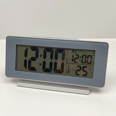 IKEA FILMIS Digitaluhr / Wecker mit Thermometer   Silber/Grau