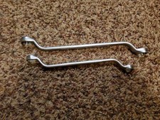Lot Of 2 Vintage Craftsman Vanadium Offset Double Box End Wrench Sae Made In Usa Lot Of 2 Vintage Craftsman Vanadium Offset Double Box End Wrench Sae Made In Usa