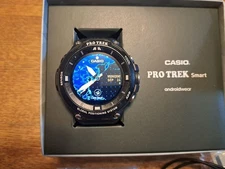 CASIO PRO TREK Smart WSD-F20 Outdoor Smartwatch – Includes Charger & Cable Used