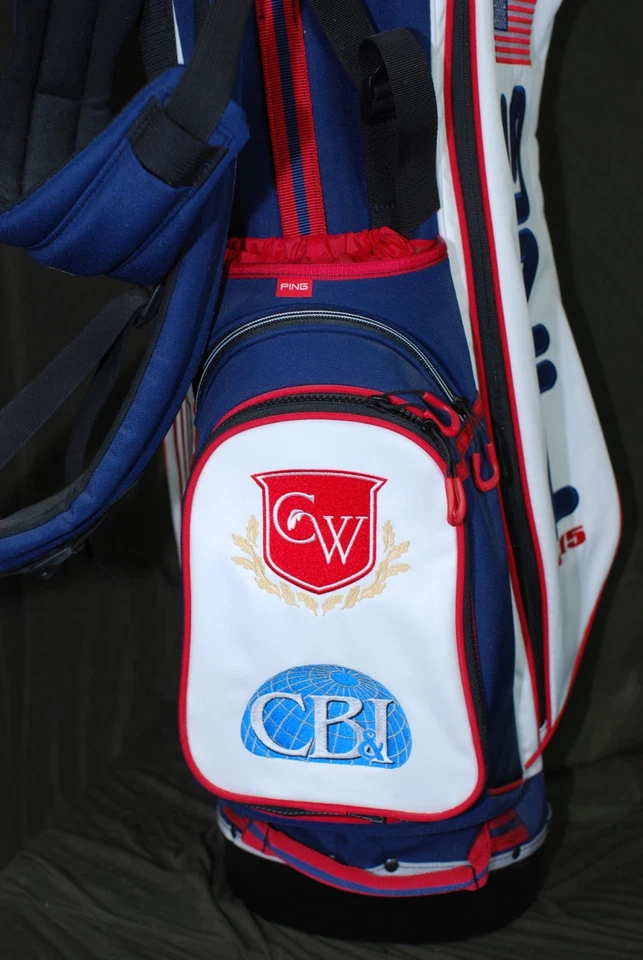 PING GOLF - Bolsa de Transporte _ Patriótica - Rojo Blanco Azul - Estrellas y Rayas Foto 4 de 4
