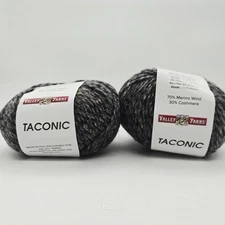Lot Of 2 Valley Yarns Taconic Merino Wool  Cashmere 50g 125 Yards Gray