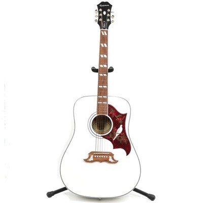 EPIPHONE DOVE STUDIO LIMITED-EDITION ACOUSTIC-ELECTRIC GUITAR ALPINE WHITE