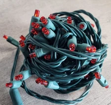 RED FADE LED 24 FT 5mm Christmas Holiday 50 Lights Commercial Industrial Outdoor