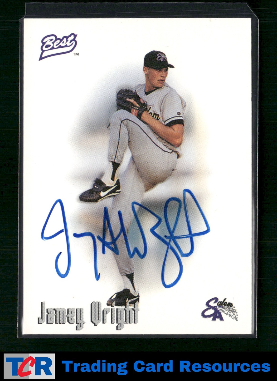 1996 Best - Autographs #NNO Jamey Wright Autograph