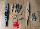 1986 Vintage Torpedo Run Floor Wars Game Parts Lot Milton Bradley MB Ships Subs