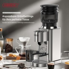 HiBREW G7 Automatic Coffee Grinder 48 Gears Touch Panel Stainless Steel Burr US