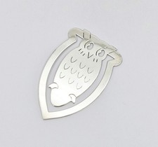 VINTAGE STERLING SILVER NOVELTY OWL BOOKMARK Birmingham 1991