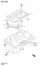 Suzuki Genuine Nut (6X12) Jimny A6N415 Engine Oil Pan 08316M1006A-000