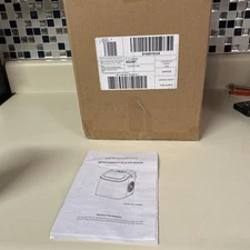 Improvements 26 lb. Portable Compact Ice Maker with Handle Pearl White