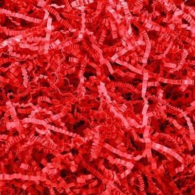 Outus 2 Lb Red Crinkle Cut Paper Shred Filler For Gift Baskets Bags Red Crinkle