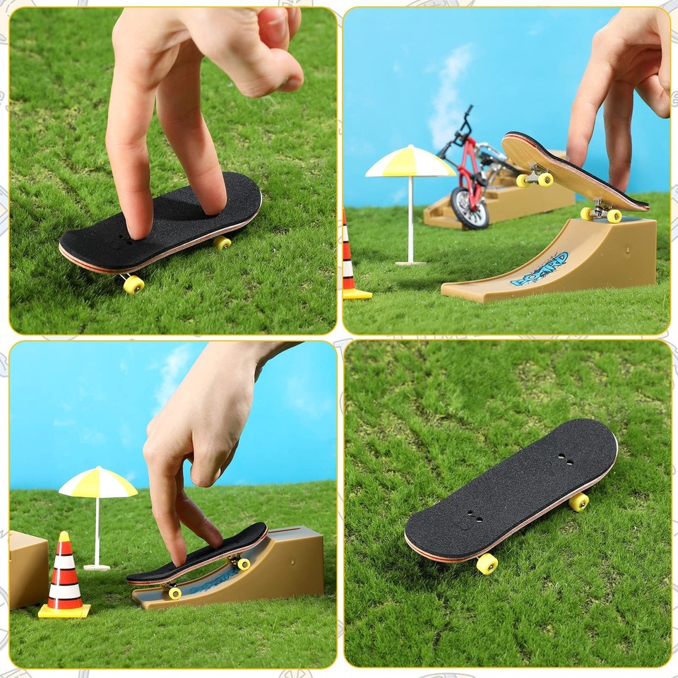 12 Pcs Fingerboard Foam Grip Tape For Mini Skateboards Anti