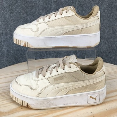 Puma Shoes Womens 5.5 Carina Street Better Platform Sneakers Beige Low 392513-02