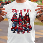 Jason Freddy Chucky Pennywise Ghostface Thug Life Creepy Horror Shirt