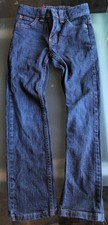 Wrangler Boys Size 8 Slim Classic Straight Denim Pants Jeans Adjust Waist