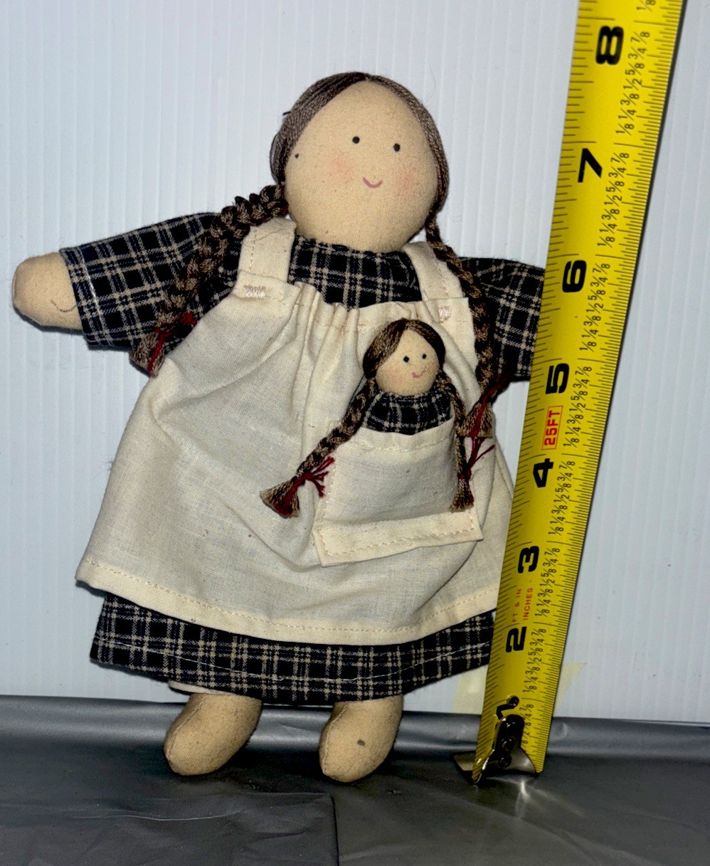 Vintage Handmade Rag Doll Wee Folk Collection. This One Named Virginia. Doll