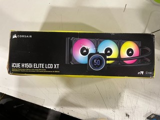Corsair iCUE H150i Elite LCD XT Liquid CPU Cooler IPS LCD Screen Black Used