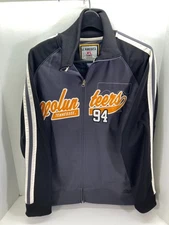 Tennessee Volunteers J. America Track Jacket Mens XL Black Gray Full Zip