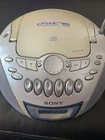 Vintage Sony CFD-E75 Portable Boombox CD Player Radio Cassette Tested Working