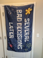 SpongeBob Several Bad Decisions Later Tapestry Flag Banner 3' X 5'  #426
