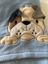 Koala Baby Light Blue Puppy Baby Blanket, 30  x40  Crib