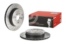 Brembo Rear OE Equivalent Brake Rotors Pair for 2018-2021 Subaru Impreza WRX STI