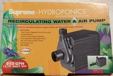 Supreme Hydroponics Recirculating Water and Air Pump 950gph